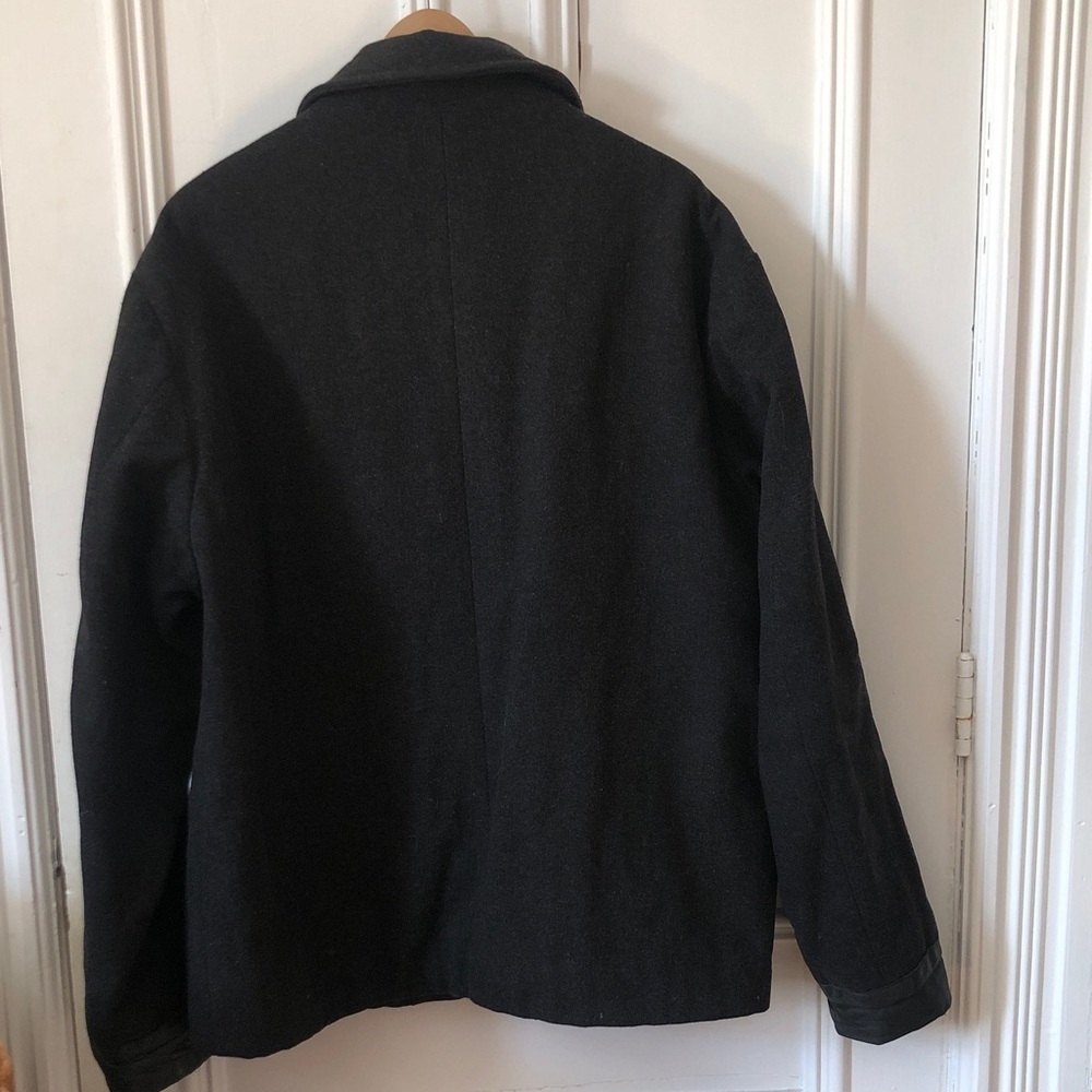 GAP Full-Zip Wool Collared Bomber Jacket Large - Picture 7 of 8
